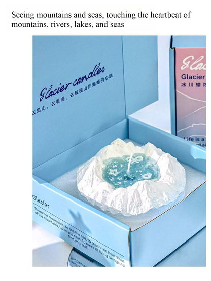 Glacier Aromatherapy Candles Home Decoration Wedding Birthday Gift for Girlfriend and Best Friends