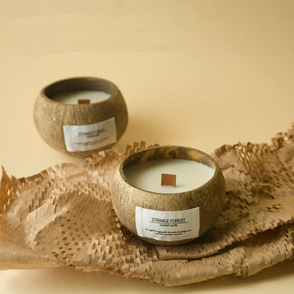 natural coconut shell scented candles, home fragrance Companion Hand Gift