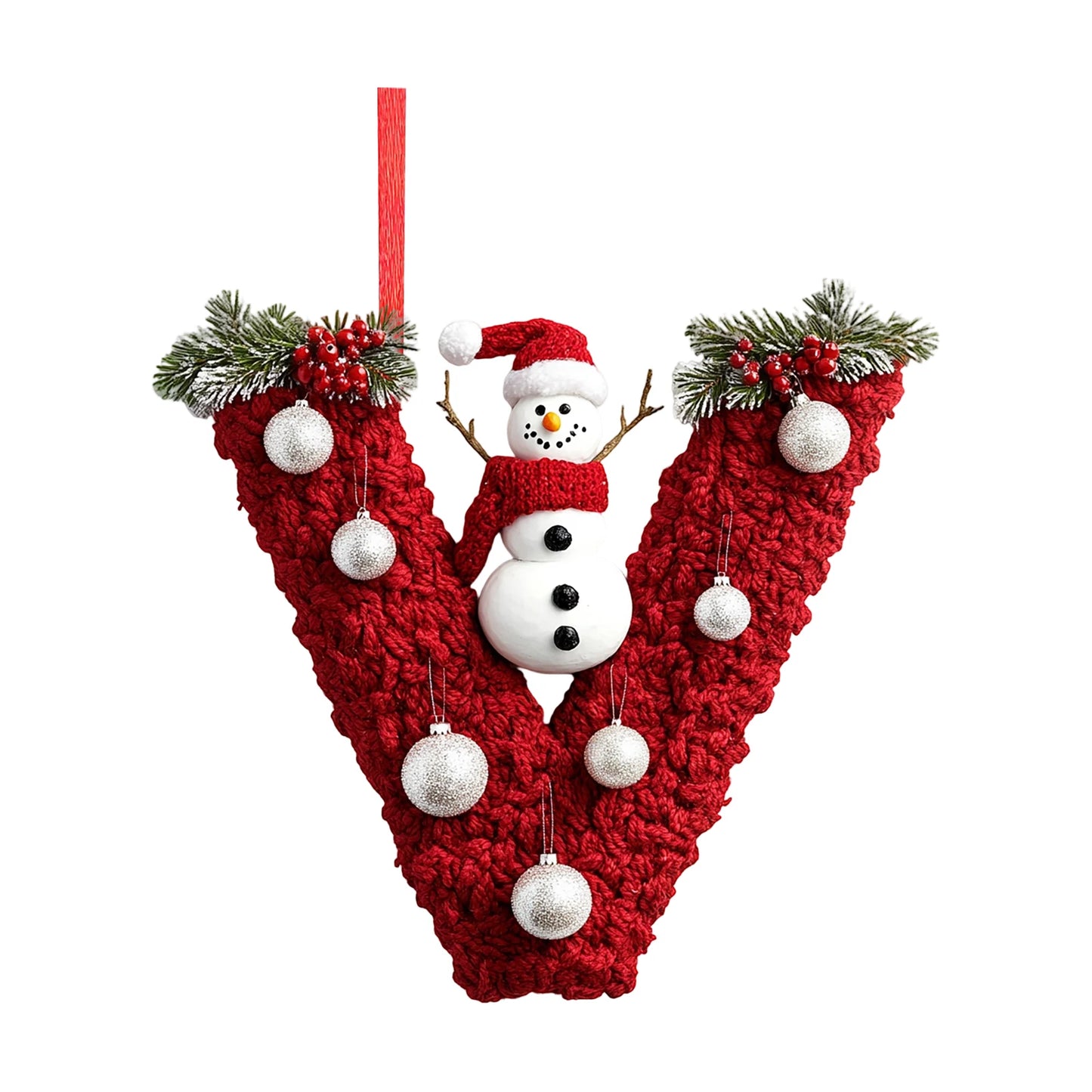 2d 26 Letter Christmas Ornaments Acrylic Flat Christmas Tree Home Decorations Ornaments Christmas Tree Decoration 2d Letter Pend