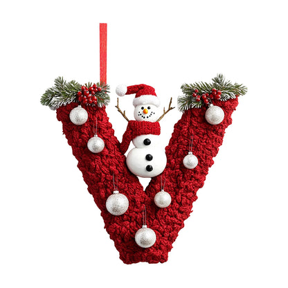 2d 26 Letter Christmas Ornaments Acrylic Flat Christmas Tree Home Decorations Ornaments Christmas Tree Decoration 2d Letter Pend