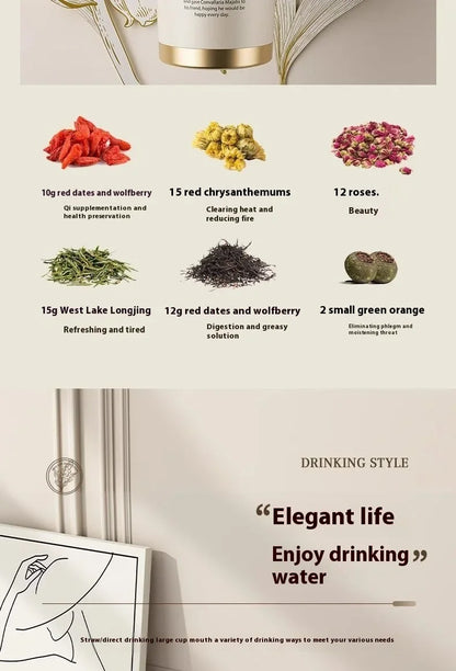 Lily Of The Valley Design Travel Portable Leakproof Coffee Cup Stainless Steel Insulated Bottle Cold Cup Handy Cup