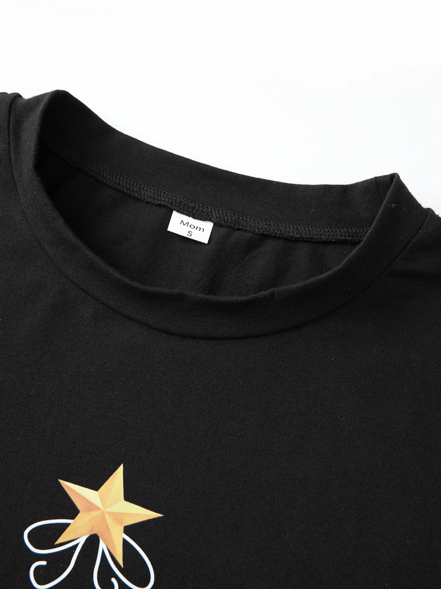 Matching Family Christmas Pajamas Set with Plaid and Letter Print Festive Holiday Sleepwear for Dad Mom and Kids Cozy PJs