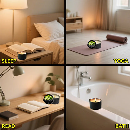 Massage Candle -Essential Oil, For Meditation, Yoga, SPA, Unisex Party Favor & Small Gift, Christmas and Halloween gifts-2oz