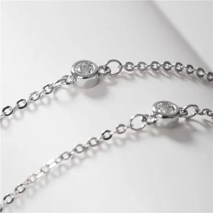1CT Moissanite Necklace for Women Certified 925 Sterling Silver Sparkling Lab Diamond Pendant Chain Party Jewelry GRA USA Stock