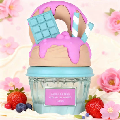 GIVE ME GOURMAND is a new product with six styles of delicacies, women's perfume and spray