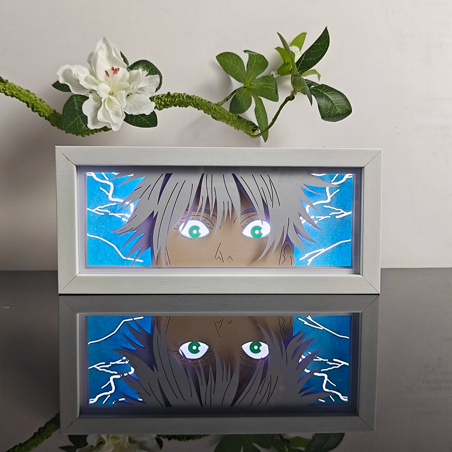 3D Anime Motion Night Light Anime Laser Lamp Box Led Light For Bedroom Desk Decor Manga Birthday Gift Table Lamps Lightbox