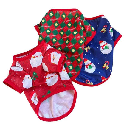 Christmas Dog Sweater CartoonPrint Teddy Bear Pet Hoodie - HORA GIFT