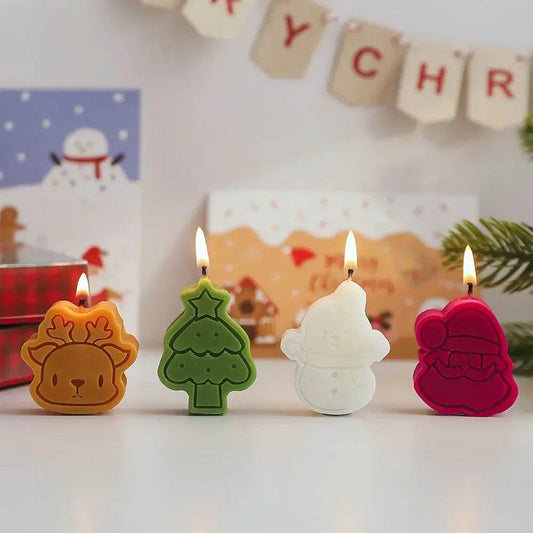 Creative Christmas Snowman Gingerbread Man Christmas Candle Aromatherapy - HORA GIFT