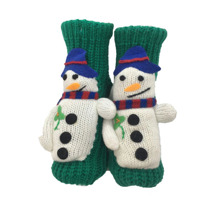 Women'S Thick Knit Proof Warm Casual Floor Carpet Socks Non-Slip Foot Warmer Snow Funny Cute Cartoon Animals Prints Socks 3d ﻿