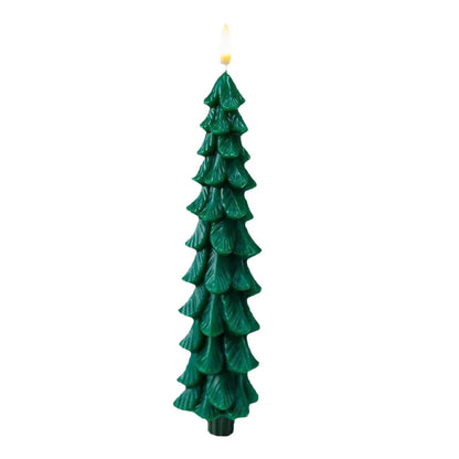 LED electronic candle bullet-shaped simulation candle light for Christmas pine tree 25cm  2 pieces pack