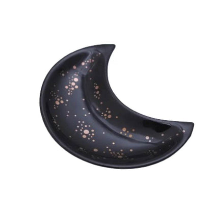1pc ceramic moon jewelry dish - HORA GIFT
