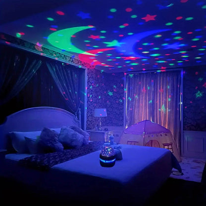 LED Starry Sky Night Lights USB Rotating Projector Lamp Magic - HORA GIFT