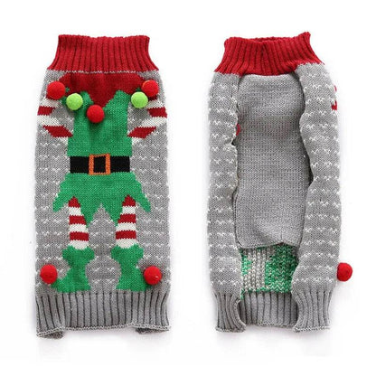 Dog Sweater Christmas Winter Warm Dog Clothes Xmas Outfit for Dogs Puppy Coat Dog - HORA GIFT