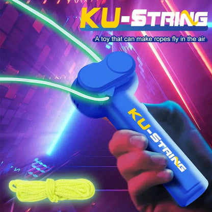 String Rope Glow in The Dark String Rope Launcher Luminous Portable Handheld String Stress Relief Toy For Kids Party Gift - HORA GIFT