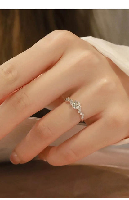 Star Engagement Rings for Women Stainless Steel Ring - HORA GIFT