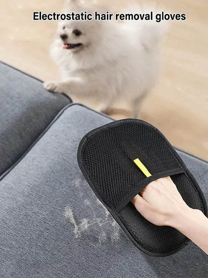 Pet Grooming Gloves Static Dedusting Brush Pet Hair Remover - HORA GIFT