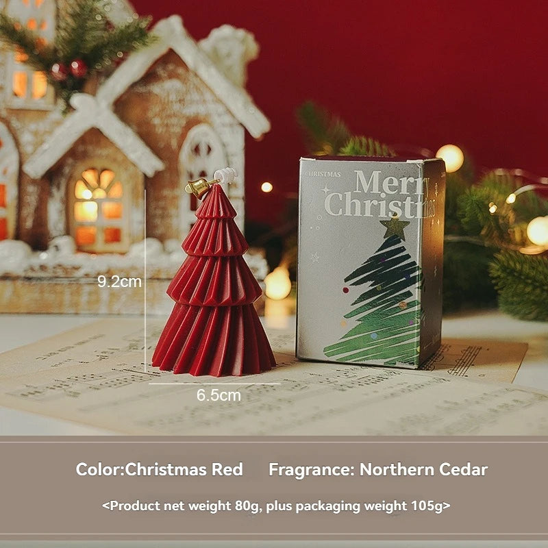 Handcrafted Christmas Tree Scented Candles | Creative Festive Ornament & Perfect Gift for Xmas Lovers | Premium Fragrant Decor