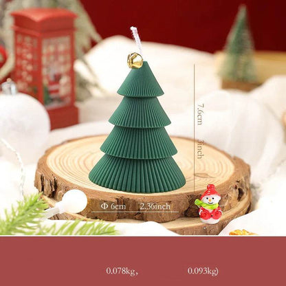 Christmas Tree Candle for Festive Decor Red Green Home Decorative Candle - HORA GIFT