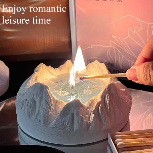 Glacier Aromatherapy Candles Home Decoration Wedding Birthday Gift for Girlfriend and Best Friends