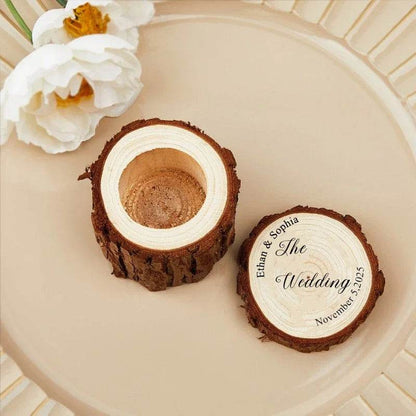 Free Custom Wedding Ring Box - HORA GIFT