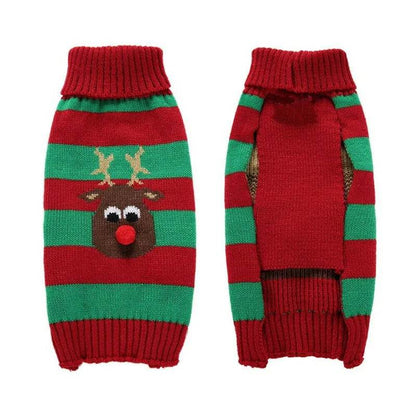 Dog Sweater Christmas Winter Warm Dog Clothes Xmas Outfit for Dogs Puppy Coat Dog - HORA GIFT