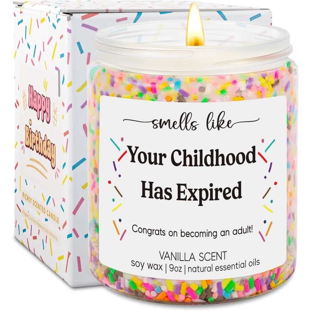 18th Birthday Candles - 18th Birthday Gifts for Girls, Boys - Gifts for 18 Year Old Girl, Boy, Female - Funny Turning 18, Happy