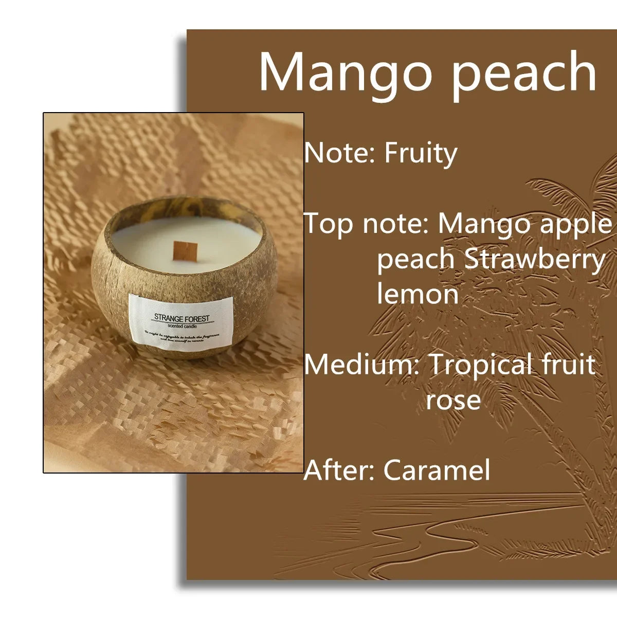 natural coconut shell scented candles, home fragrance Companion Hand Gift