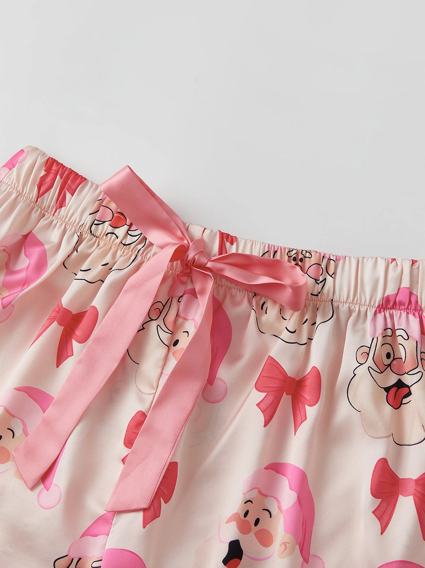 Festive Family Matching Pajamas Set with Reindeer Print Long Sleeve Tops and Pants for Christmas Eve Cozy Time