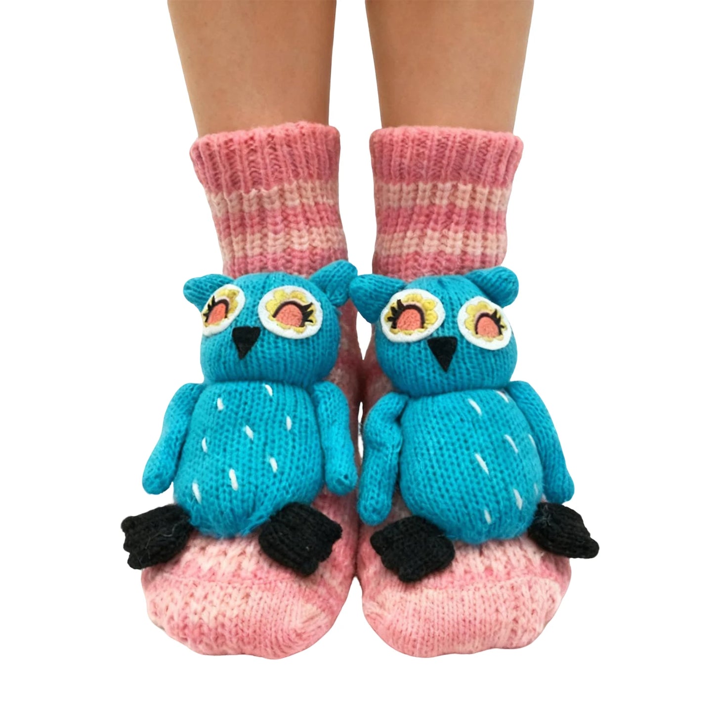 Women'S Thick Knit Proof Warm Casual Floor Carpet Socks Non-Slip Foot Warmer Snow Funny Cute Cartoon Animals Prints Socks 3d ﻿