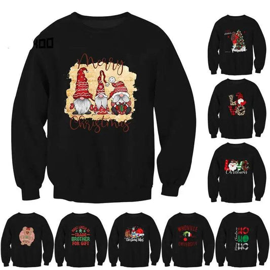 Dwarfs Christmas Cosplay Sweatshirt Xmas Gingerbread Man Couple Pullover Costume Holiday Party Hoodie Autumn Men Women Clothing - HORA GIFT