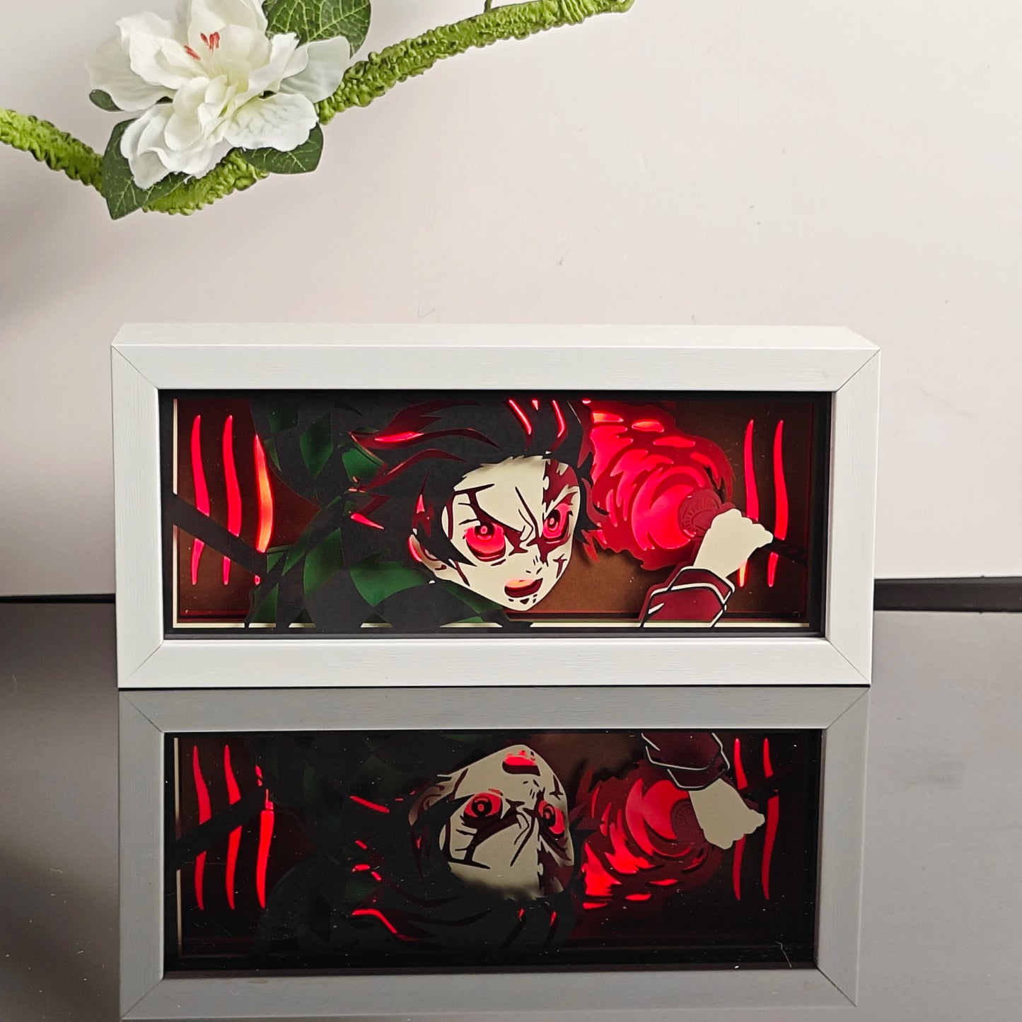 3D Anime Motion Night Light Anime Laser Lamp Box Led Light For Bedroom Desk Decor Manga Birthday Gift Table Lamps Lightbox