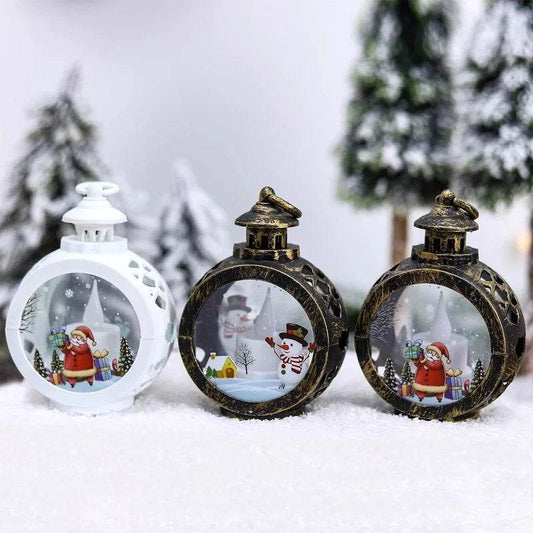 Christmas Round Wind Light Merry Christmas Decoration for Home - HORA GIFT