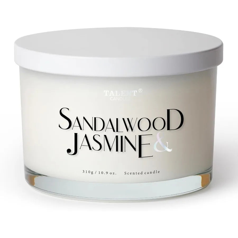 Scented Candles for Home Large 3 Wick Jar Candles with Natural Soy Wax for Aromatherapy and Relaxation Perfect Gift for Women a
