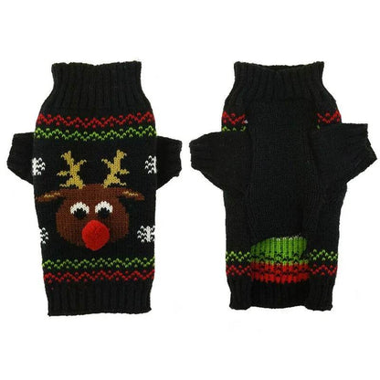 Dog Sweater Christmas Winter Warm Dog Clothes Xmas Outfit for Dogs Puppy Coat Dog - HORA GIFT