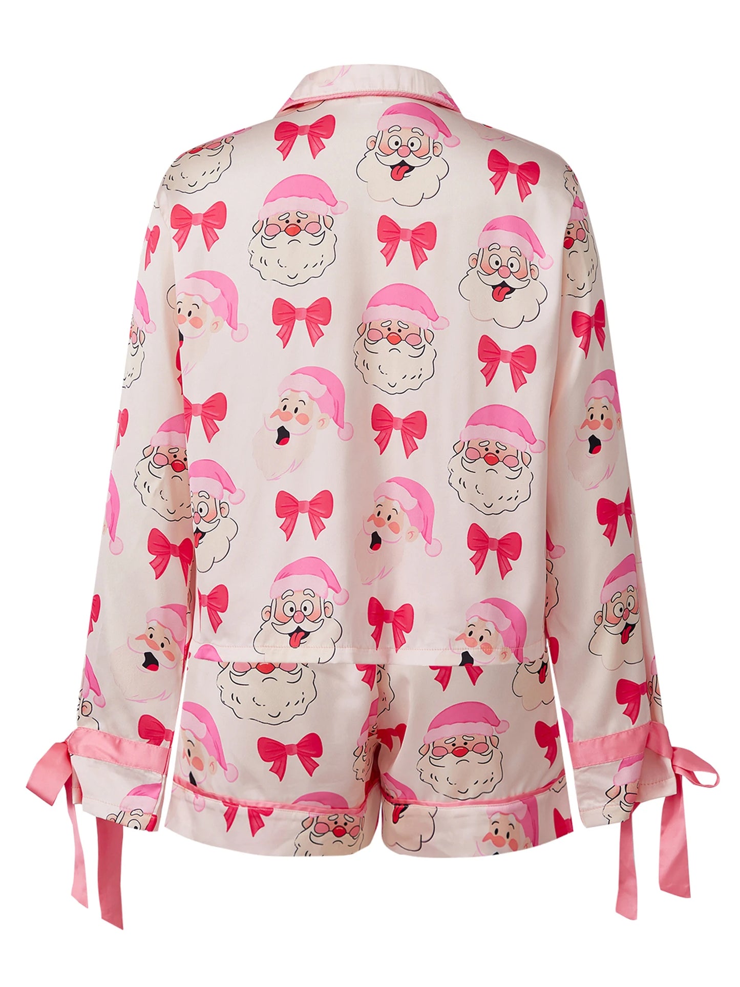 Festive Family Matching Pajamas Set with Reindeer Print Long Sleeve Tops and Pants for Christmas Eve Cozy Time