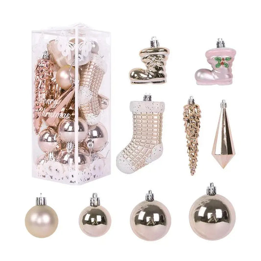 Christmas Tree Balls Shatterproof Ball Christmas Ornaments Colorful Tree Decorations Decorative Hangings Ornament Christmas Tree