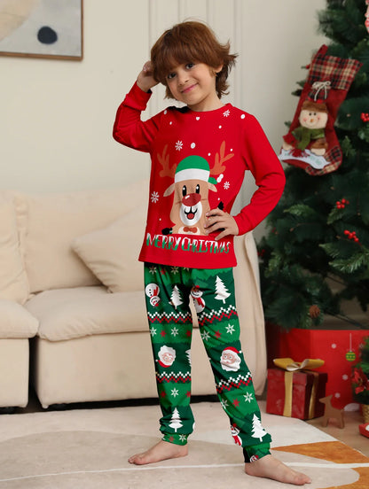 2024 Couples Christmas Family Matching Pajamas Set Mother Kids Clothes Christmas Pajamas For Family Clothing Set