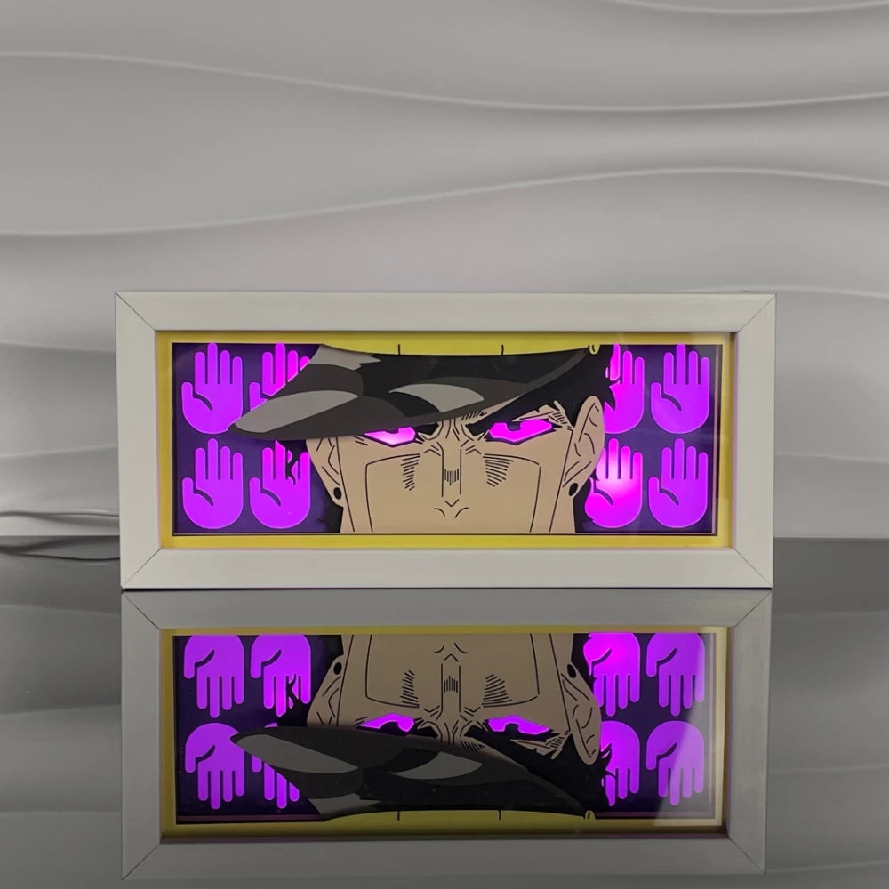 3D Anime Motion Night Light Anime Laser Lamp Box Led Light For Bedroom Desk Decor Manga Birthday Gift Table Lamps Lightbox