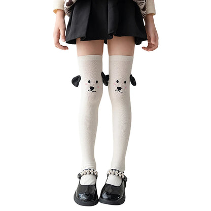 Cute Baby Girls Knee High Socks with Adorable Cartoon Characters for Infant Toddler Clothing Accessories and Gifts