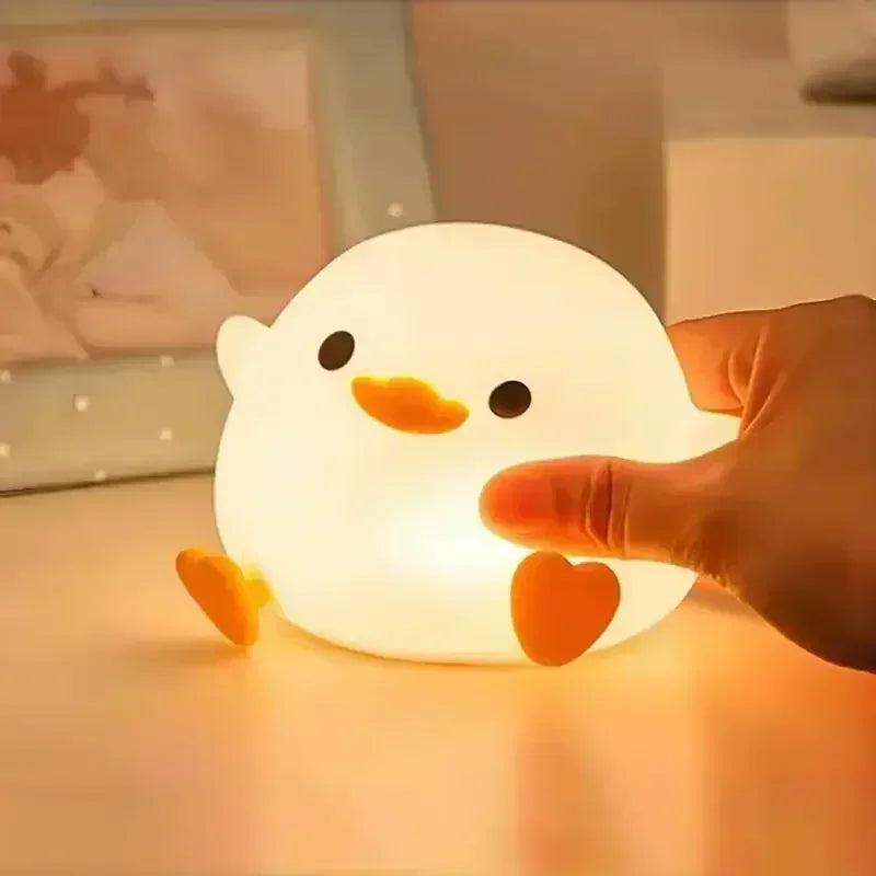 【Perfect Christmas Gift】Adorable Unicorn Silicone Night Light – USB Rechargeable 3-Level Dimmable Touch Lamp