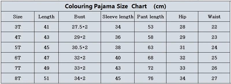 Christmas Colorable Two Piece Pajama Set for Children Boys Girls Hallowmas Pyjamas Kids DIY Coloring Kit for Pajama Party - HORA GIFT