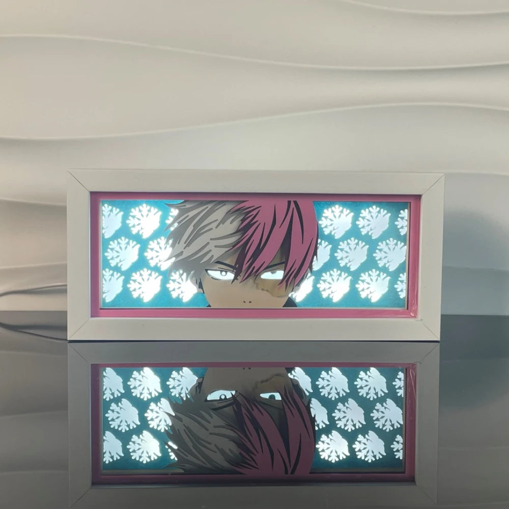 3D Anime Motion Night Light Anime Laser Lamp Box Led Light For Bedroom Desk Decor Manga Birthday Gift Table Lamps Lightbox