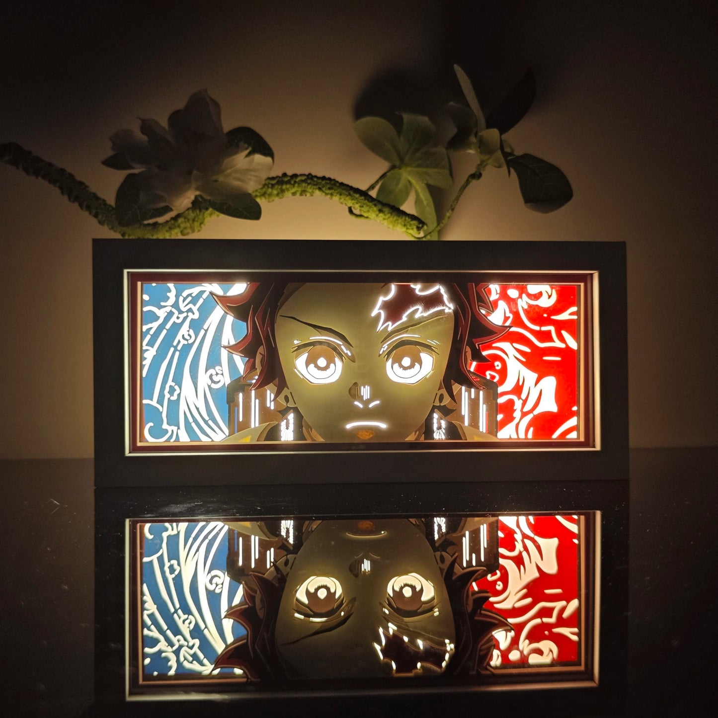 3D Anime Motion Night Light Anime Laser Lamp Box Led Light For Bedroom Desk Decor Manga Birthday Gift Table Lamps Lightbox