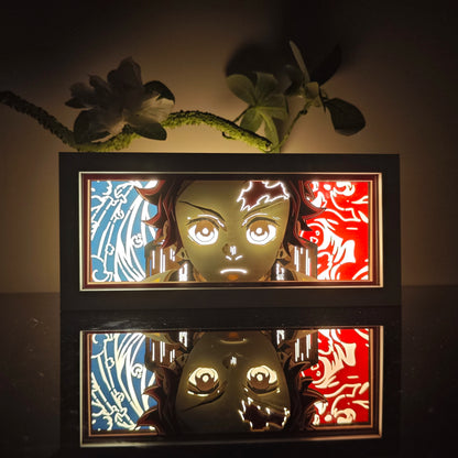 3D Anime Motion Night Light Anime Laser Lamp Box Led Light For Bedroom Desk Decor Manga Birthday Gift Table Lamps Lightbox