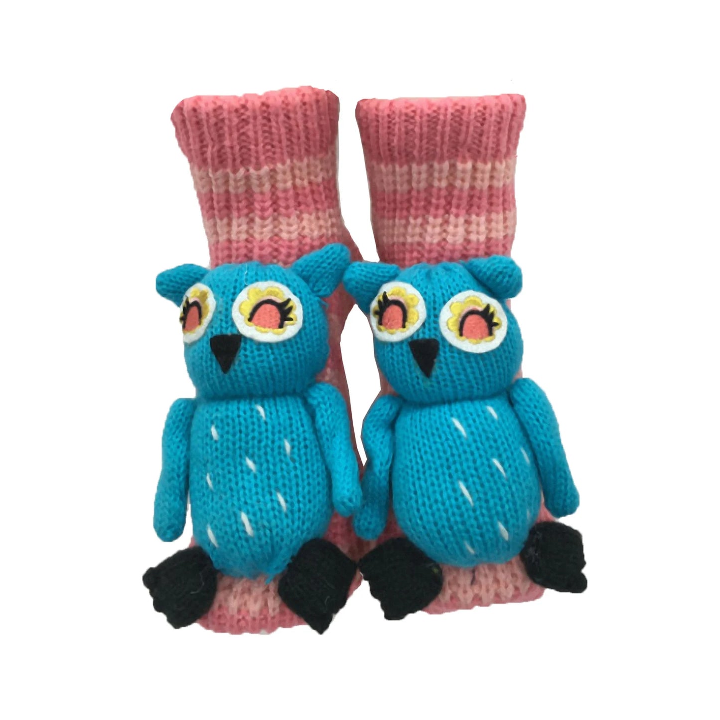 Women'S Thick Knit Proof Warm Casual Floor Carpet Socks Non-Slip Foot Warmer Snow Funny Cute Cartoon Animals Prints Socks 3d ﻿