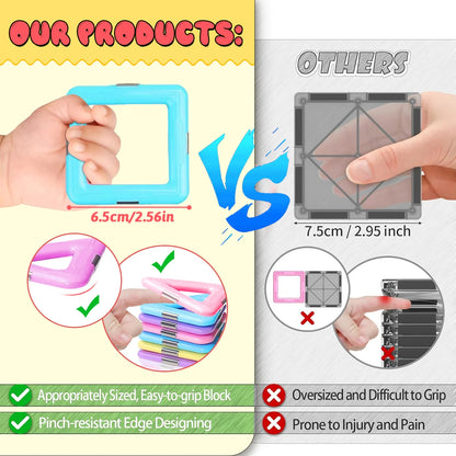 Magnetic Blocks Magnetic Building Blocks Set Magnetic Blocks STEM Toys Creativity Educational Construction Toys for Kids Gifts