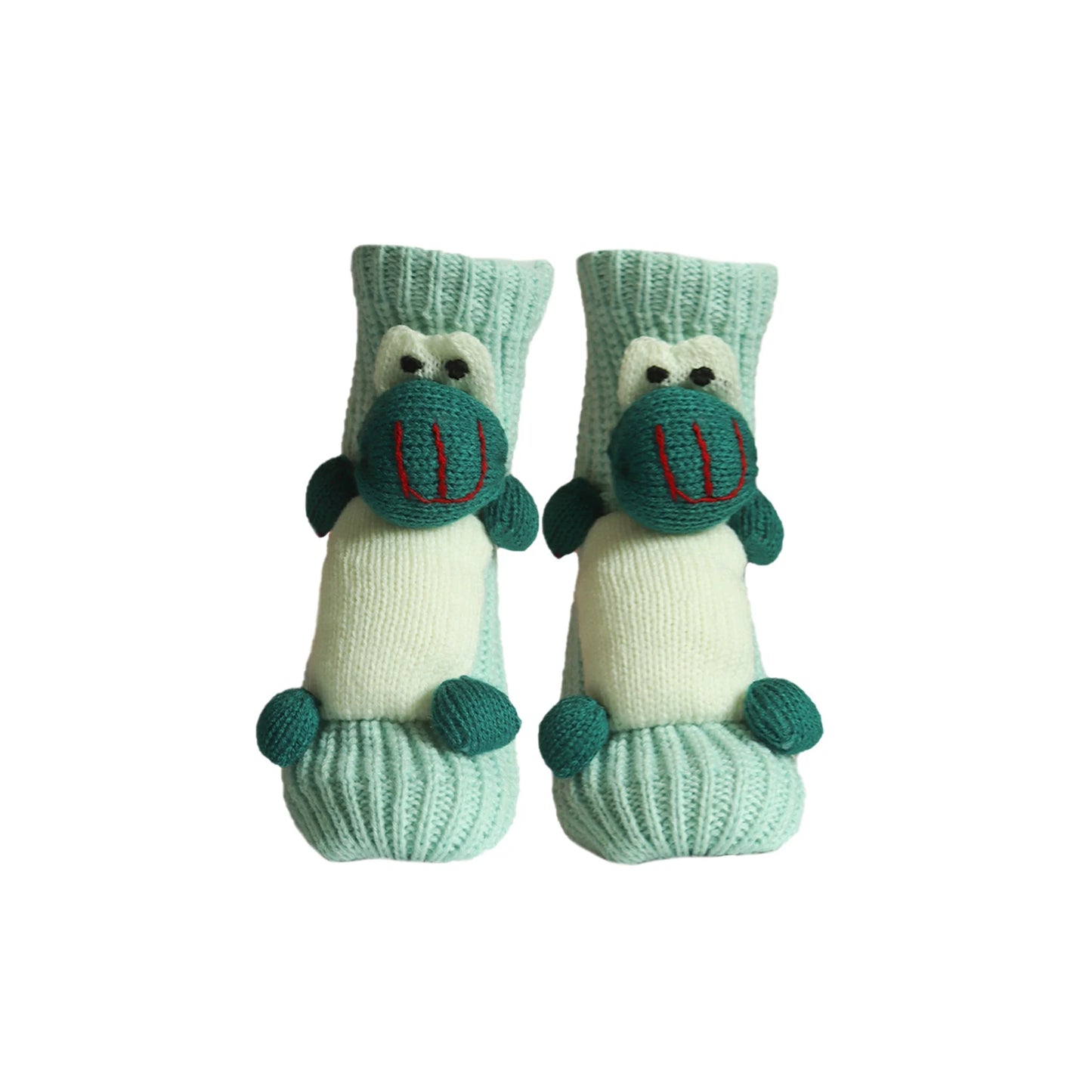 Women'S Thick Knit Proof Warm Casual Floor Carpet Socks Non-Slip Foot Warmer Snow Funny Cute Cartoon Animals Prints Socks 3d ﻿