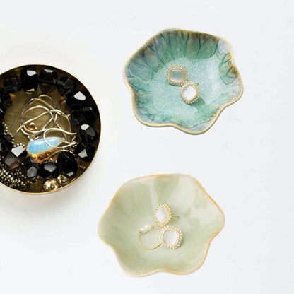 Lotus Jewelry Tray Ceramic Ring Dish Small - HORA GIFT