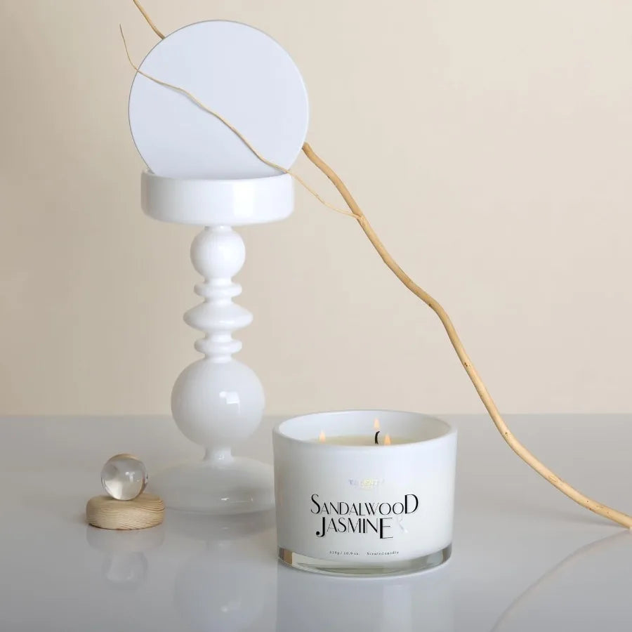 Scented Candles for Home Large 3 Wick Jar Candles with Natural Soy Wax for Aromatherapy and Relaxation Perfect Gift for Women a