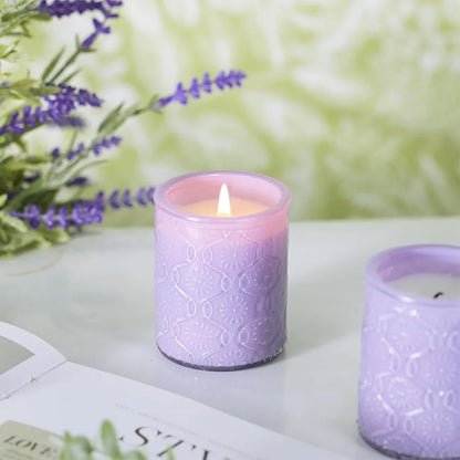 12oz Lavender Aromatherapy Candle Gift Set 4 Pack Natural Soy Wax Candles with 24H Burn Time for Relaxation Ideal for Bath Yoga
